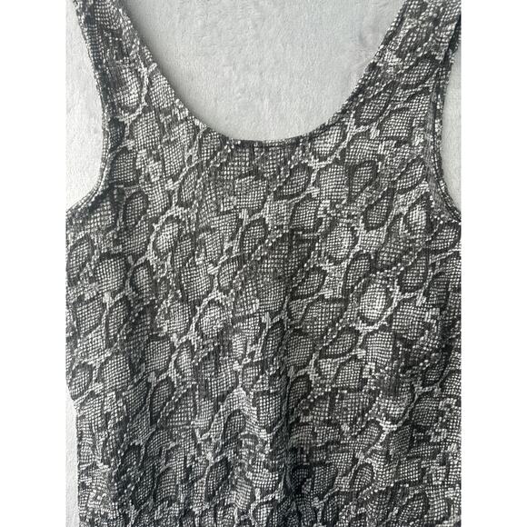 Bar III Snakeskin Print Textured Tank Top – Size M - Picture 5 of 8